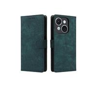 Coque pour ITEL A50C A669L Portefeuille Flip Folio Fermeture Magnétique Blocage RFID Couverture De Fentes Pour Cartes Etui en Cuir PU Vert