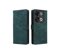 Coque pour ITEL P65 4G P671L Fermeture Magnétique Etui en Cuir PU Blocage RFID Couverture De Fentes Pour Cartes Portefeuille Flip Folio Vert