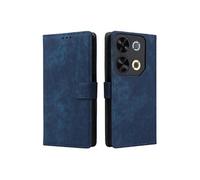 Coque pour ITEL P65 4G P671L Fermeture Magnétique Etui en Cuir PU Blocage RFID Couverture De Fentes Pour Cartes Portefeuille Flip Folio Bleu
