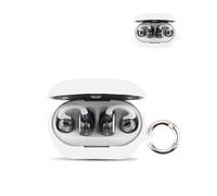 Coque pour JBL Soundgear Clips écouteurs sans Fil,daunke étui de Protection Souple en Silicone，étui Doux pour la Peau avec Boucle Ronde, Protection complète, Blanc