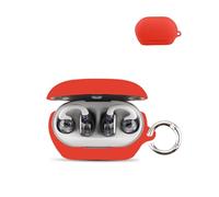 Coque pour JBL Soundgear Clips écouteurs sans Fil,daunke étui de Protection Souple en Silicone，étui Doux pour la Peau avec Boucle Ronde, Protection complète, Rouge