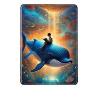 Coque pour Kindle 2019 10e Gén Flip Etui Cuir PU Silicone Douce Case Magnétique Auto Veille/Réveil Mince Cas Planète Livre Lumineux Femme Motif Housse Kindle 10eme Gen 2019 (Color 2)