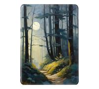 Coque pour Kindle 2024 11e Gén 6.0" Flip Etui Cuir PU Silicone Douce Case Magnétique Auto Veille/Réveil Anti Rayures Cas Peinture Montagne Eau Motif Anti Chute Housse Kindle 11eme Gen 2024 (6)