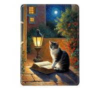 Coque pour Kindle Paperwhite 12e Gén 2024 Housse Flip Silicone Housse Kindle Colorsoft Réveil Auto ou Sommeil PU TPU Case Lecture de Moutons des Prairies Motif Signature Edition Etui 7" (Color 4)
