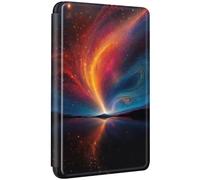 Coque pour Kindle Paperwhite 2018 10e Gén Flip Etui Cuir PU Silicone Case Magnétique Auto Veille/Réveil Anti Chute Cas Palais Lac Rue Peinture Renard Motif Housse Kindle Paperwhite 10eme Gen 2018 (5)