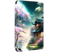 Coque pour Kindle Paperwhite 2018 10e Génération Flip Etui Cuir PU Silicone Case Magnétique Auto Veille/Réveil Anti Chute Cas Champ Peinture Arbre Motif Housse Kindle Paperwhite 10eme Gen (8)
