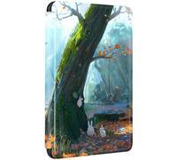 Coque pour Kindle Paperwhite 2018 10e Génération Flip Etui Cuir PU Silicone Case Magnétique Auto Veille/Réveil Anti Chute Cas Eau Forêt Peinture Motif Housse Kindle Paperwhite 10eme Gen (4)