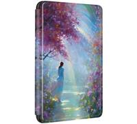 Coque pour Kindle Paperwhite 2018 10e Génération Flip Etui Cuir PU Silicone Case Magnétique Auto Veille/Réveil Anti Chute Cas Champ Peinture Arbre Motif Housse Kindle Paperwhite 10eme Gen (10)
