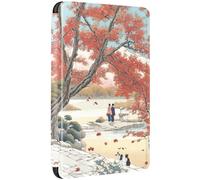 Coque pour Kindle Paperwhite 2018 10e Génération Flip Etui Cuir PU Silicone Case Magnétique Auto Veille/Réveil Anti Chute Cas Eau Forêt Peinture Motif Housse Kindle Paperwhite 10eme Gen (10)