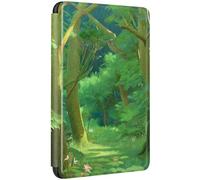 Coque pour Kindle Paperwhite 2018 10e Génération Flip Etui Cuir PU Silicone Case Magnétique Auto Veille/Réveil Anti Chute Cas Eau Forêt Peinture Motif Housse Kindle Paperwhite 10eme Gen (8)