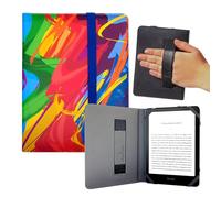 Coque pour Kindle Paperwhite 7" - Compatible avec Kindle Paperwhite 2024-2025, étui pour liseuse électronique à motifs variés - ebook avec prise en main, douce et légère (115)