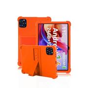 Coque pour KINGRID T90 11 Pouces,daunke Silicone Souple,avec Support Rabattable,Légère aux Chocs,Anti-Rayures,Protection complète,Orange