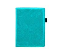 Coque pour Kobo Aura H2O Edition 2 Etui de téléphone portefeuille Luxe Uni Turquoise