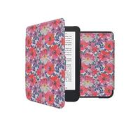 imoshion Design Slim Hard Case Sleepcover pour Kobo Clara 2E / Tolino Shine 4 - Flower Watercolor