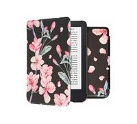 Coque pour Kobo Clara 2E,Tolino Shine 4 Design Sleepcover Bookcase zonder stand Rose