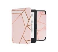 Coque pour Kobo Clara 2E,Tolino Shine 4 Design Sleepcover Bookcase zonder stand Rose