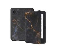 Coque pour Kobo Clara 2E,Tolino Shine 4 Design Slim Soft Case Sleepcover Bookcase zonder stand Noir