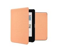Coque pour Kobo Clara BW,Kobo Clara Colour Canvas Sleepcover Bookcase zonder stand Orange
