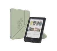 Étui de liseuse portefeuille design Pliable Kobo Clara Colour / Kobo Clara BW Floral Green imoshion
