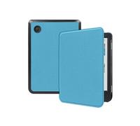 Coque pour Kobo Clara BW,Kobo Clara Colour Slim Hard Case Sleepcover Bookcase zonder stand Bleu clair