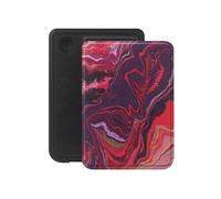 Selencia Étui de liseuse portefeuille Vivid pour Kobo Clara Colour / Clara BW - Marble Purple