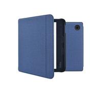Coque pour Kobo Libra 2 Canvas Sleepcover Bookcase met stand Bleu foncé