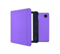 Coque pour Kobo Libra 2 Canvas Sleepcover Bookcase met stand Violet