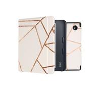 Coque pour Kobo Libra 2 Design Slim Hard Case Sleepcover Bookcase met stand Blanc
