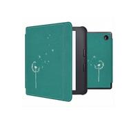 imoshion Design Slim Hard Sleepcover avec support pour Kobo Libra 2 / Tolino Vision 6 - Green Dandelion