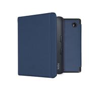 imoshion Étui de liseuse portefeuille Slim Hard pour Kobo Libra 2 / Tolino Vision 6 - Bleu foncé