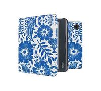 imoshion imoshion Design Slim Hard Sleepcover avec support Kobo Libra Colour / Tolino Vision Color Flower Tile Multicolore