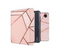 imoshion Design Slim Hard Case Sleep cover with stand for the Kobo Libra Colour - Pink Graphic