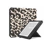 imoshion Étui de liseuse portefeuille design Pliable pour Kobo Libra Colour - Leopard