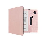 imoshion imoshion Étui de liseuse portefeuille en cuir végan Kobo Libra Colour / Tolino Vision Color Rose Dorée Rose dorée