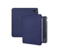 Coque pour Kobo Libra Colour Slim Hardcase Sleepcover Bookcase met stand Bleu foncé