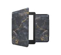 imoshion Design Slim Hard Case Sleepcover pour Kobo Nia - Black Marble