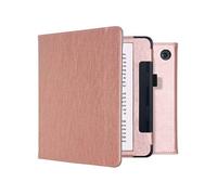 Coque pour Kobo Sage Etui de liseuse portefeuille en cuir végan Rose dorée