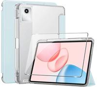 Coque pour Lenovo Idea Tab 11'' avec Porte Pencil+[1 Pi¿¿ces] Verre Tremp¿¿ Protection ¿¿cran, Housse Transparente Claire Etui Antichoc Veille/R¿¿veil Auto (Vert)