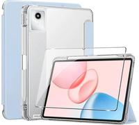Coque pour Lenovo Idea Tab 11'' avec Porte Pencil+[1 Pi¿¿ces] Verre Tremp¿¿ Protection ¿¿cran, Housse Transparente Claire Etui Antichoc Veille/R¿¿veil Auto (Bleu)