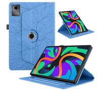 Coque pour Lenovo Idea Tab 11 Pouces 2025 / Lenovo Tab M11 2024/ K11 Gen 2 11 Pouces Etui Premium Cuir PU Rotatif à 360 Antichoc Degrés Flip Case Cover Fonction Support Housse - Bleu