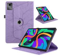 Coque pour Lenovo Idea Tab 11 Pouces 2025 / Lenovo Tab M11 2024/ K11 Gen 2 11 Pouces Etui Premium Cuir PU Rotatif à 360 Antichoc Degrés Flip Case Cover Fonction Support Housse - Violet