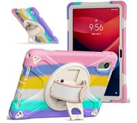 Coque pour Lenovo Idea Tab K11 2ème Gén 11" TB-336FU TB-336ZU 2025, Antichoc Armure Robuste Étui avec Support Rotatif à 360 Degrés et Dragonne, TPU + PC Housse pour Lenovo Idea Tab K11 2ème Gén 11"