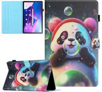Coque Pour Lenovo M10 Plus 3rd Gen 10.6 Pouces 2022 (Tb125/Tb128) Étui De Protection Case Tablette Housse Smart Cover Avec Réveil/Veille Auto Pour Lenovo Tab M10 Plus (3rd Gen),Panda À Bulles