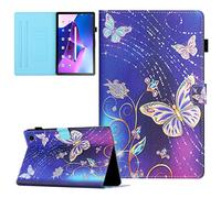 Coque pour Lenovo M10 Plus 3rd Gen 10.6 Pouces 2022 (TB125 / TB128) Étui de Protection Case Tablette Housse Smart Cover avec Réveil/Veille Auto pour Lenovo Tab M10 Plus (3rd Gen), Papillon Diamant