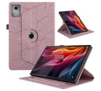 Coque pour Lenovo Tab K11 Plus/Lenovo Tab M11 Plus 11.45 Pouces Etui Premium Cuir PU Rotatif à 360 Antichoc Degrés Flip Case Cover Fonction Support Housse - Rose Gold
