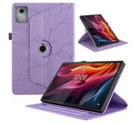 Coque pour Lenovo Tab K11 Plus/Lenovo Tab M11 Plus 11.45 Pouces Etui Premium Cuir PU Rotatif à 360 Antichoc Degrés Flip Case Cover Fonction Support Housse - Violet