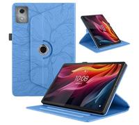 Coque pour Lenovo Tab K11 Plus/Lenovo Tab M11 Plus 11.45 Pouces Etui Premium Cuir PU Rotatif à 360 Antichoc Degrés Flip Case Cover Fonction Support Housse - Bleu