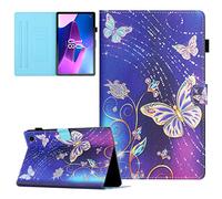 Coque pour Lenovo Tab M10 3rd Gen 10.1 Pouces 2022 (TB-328F/TB-328X) Étui de Protection Case Tablette Housse Smart Cover avec Réveil/Veille Auto pour Lenovo Tab M10 3e Génération, Papillon Diamant