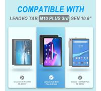 Coque Pour Lenovo Tab M10 Plus 3rd Gen 2022 Étui Housse De Protection En Cuir Pu Avec Support Fonction Flip Case Pour Lenovo Tab M10 Plus 3rd Gen 10,6'' Tb-125fu/128fu, Bonne Nuit Chat
