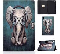 Coque Pour Lenovo Tab M10 Plus 3rd Gen 2022 Étui Housse De Protection En Cuir Pu Avec Support Fonction Flip Case Pour Lenovo Tab M10 Plus 3rd Gen 10,6'' Tb-125fu/128fu, Elefant